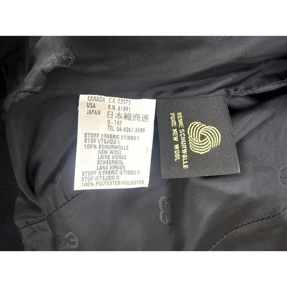 ESCADA Womens Black Jacket Blazer NEW Wool RUFFLES DOUBLURE VINTAGE Size 42 - Picture 4 of 11